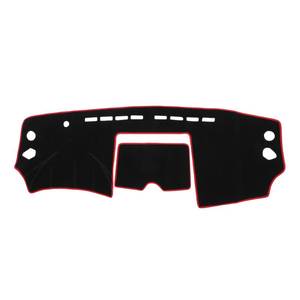 lot 6317 image: VekAuto Car Dashboard Cover Compatible for Nissan Rogue 08-13, Protective Polyester Red Center Console Interior Trim Dash Cover Mat Pad