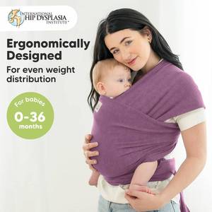 lot 6324 image: KeaBabies Baby Wrap Carrier - All in 1 Original Baby Carrier Newborn to Toddler Sling, Easy to Wear, Hands Free Bonding, Lightweight, Breathable Infant Wraps (Dark Mauve)