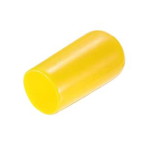 lot 6327 image: uxcell 20pcs Rubber End Caps 9.5mm(38) ID Vinyl PVC Round Tube Bolt Cap Cover Screw Thread Protectors Yellow