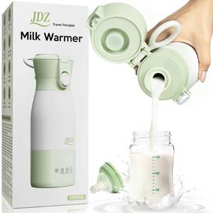 lot 6341 image: Portable Baby Bottle Warmer, 16000mAh Rechargeable Travel Milk Warmer with 7 Temp Settings, 316 Stainless Steel Fast Heating Leak-Proof Bottle Warmer for Breastmilk & Formula, Night Feeds & On the Go