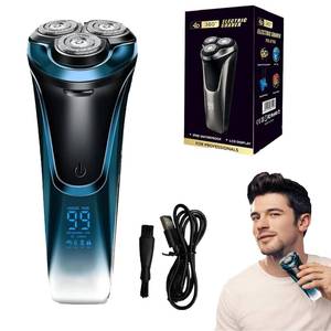 lot 6342 image: Snapbuy Electric Razor for Men, Snapbuy Electric Razor Pro of Father, 4D Floating Head Rotary Shaver,2025 New Electri c Shaver with LCD Display & Quiet Motor, IPX7 Waterproof (Blue)