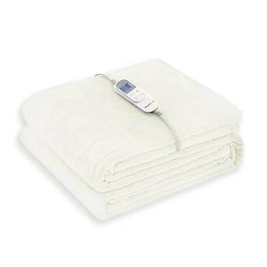 lot 6354 image: Wapaneus Heated Blanket Electric Full Size 72x84 with 10 Heating Levels 12 Timer Settings and 8 Hours Auto-Shut Off,Flannel Fast-Heating Electric Blanket,ETL Listed Machine Washable,Ivory