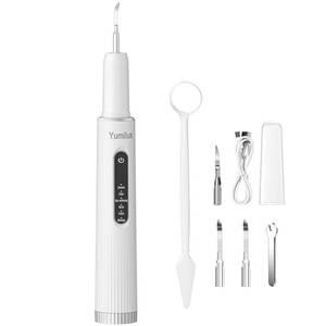 lot 6363 image: Professional Plaque Remover for Teeth, Intelligent Contact-Activated Teeth Cleaning Tool (Only Works When Touching TeethSurface), 5 Modes 4 Replaceable Clean Heads Dental Care Kit