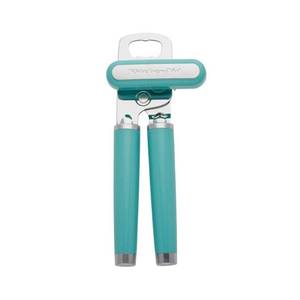 lot 6407 image: KitchenAid Classic Multifunction Can Opener and Bottle Opener Easy to Use, Razor Sharp Stainless Steel Cutting Wheel, Soft Ergonomic Handles, Aqua Sky