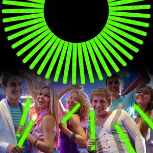 lot 9793 image: Foam Glow Sticks Bulk, 40 Pack Green Light Up Foam Sticks 3 Modes Flashing, Glow Party Supplies for St. Patricks Day,Mardi Gras, Raves, Carnival, Concert, Birthday, Christmas