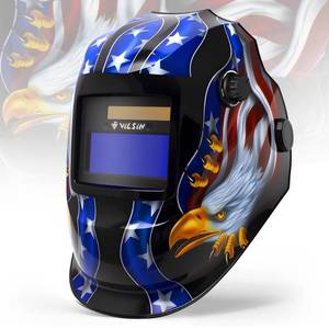 lot 9795 image: VILSIN Welding Helmet Auto Darkening Large View,Welding Hood True Color Solar Powered With 2 Arc Sensor,Wide Shade 34-89-13 for Welding Mask TIG MIG ARC Welding Shield,K23-5022-LY