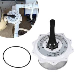 lot 9813 image: Sunluway 270067 2-Inch Top Valve Assembly Replacement Kit for Hiflow Compatible with Top and Side Mount Multiport PoolSpa Valve