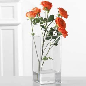 lot 12278 image: Rospynn Acrylic Cylinder Vase, Thick Vase, Non-Breakable Plastic, Decorative Centerpiece for Home or Wedding, 3.94x7.87 Square - Clear
