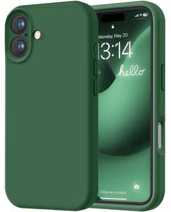 lot 12281 image: LOVE 3000 Designed for iPhone 16 Case, Premium Silicone with Soft Anti-Scratch Microfiber Lining Shockproof Protective Phone Case for Men Women Girls 6.1, Green