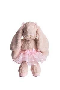lot 12289 image: DILLY DUDU BallerinaBallet Bunny Plush Toy Stuffed Animal Rabbit Doll 10-inch(Pink)