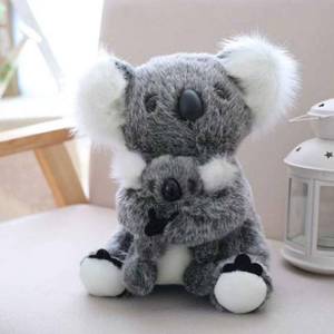 lot 12311 image: 11 inch Mum and Baby Koala Plush Toy Stuffed Animal Toy Plush Animal Doll (Black)