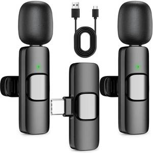 lot 12348 image: HONGJIEYUAN Wireless Lavalier Lapel Microphone for iPhone �� Mini Bluetooth Mic with Reverb, Portable Clip-on Mic for Video Recording, Vlogging, Podcast, Interviews, TikTok, YouTube