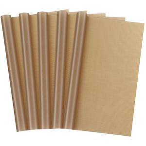 lot 14106 image: Selizo 5 Pack Teflon Sheet for Heat Press, Large Size Heat Transfer Press Cover Paper Heat Resistant Transfer Protector Mats for Cricut Iron HTV Vinyl, Sublimation, Baking and Craft