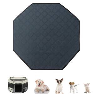 lot 14117 image: Zhilishu Dog Playpen Mat, Washable Pee Pad for Octagon Puppy Whelping Pading Leakproof Potty Training Pad Liner for Crate Kennel Indoor