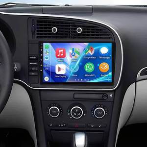 lot 14129 image: Android 13 Double Din Car Radio Stereo for Saab 9-3 93 2007-2011 with Wireless Carplay Android Auto, 7 Inch IPS Touchscreen 2G32G Car Audio Receiver wWiFi GPS Bluetooth AHD SWC FM Backup Camera