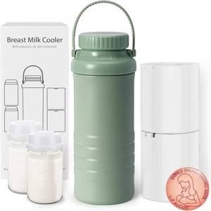 lot 14143 image: Portable Breast Milk Cooler Bottle - Mothers Day Gift 22oz Capacity Breastmilk Chiller for Travel, 360° Cooling Keeps Milk Fresh for 24 Hours, Breastfeeding Essentials with 2pcs Bottle for Storage