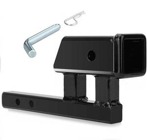 lot 15167 image: 1-14 to 2 Hitch Adapter 1.25 to 2 Hitch Adapter Solid Shank 1.25 Hitch Extension Include 1 Set of 12 Hitch Pin&Clip