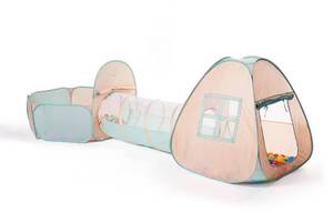 lot 15171 image: UTEX 3 in 1 Pop Up Play Tent with Tunnel, Ball Pit for Kids, Boys, Girls, Babies and Toddlers, IndoorOutdoor Playhouse