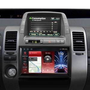 lot 15172 image: Android Car Stereo for Toyota Prius 2004 2005 2006 2007 2008 2009 with Wireless Carplay Android Auto, 9 Touch Screen Head Unit Radio for Toyota Prius with GPS, Bluetooth, Hi-Fi, FM, SWC, MIC  Camera