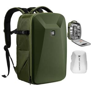 lot 15189 image: K&F CONCEPT Camera Backpack,Hardshell Photography DSLR Camera Bag with 15-15.6 Inch Laptop Compartment Hard Shell Camera Case Compatible with CanonNikonSonyDJI Mavic Drone