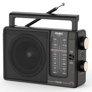 lot 15197 image: PRUNUS J03 AM FM Radio Portable Plug in Wall or AA Battery Operated for HomeOutdoor, Large Speaker Excellent Sound and Reception, Large Tuning Knobs, Gifts for Seniors, No,Internet RadioShower Radio