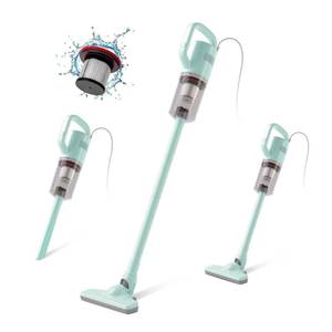lot 15215 image: KEROMEE Stick Vacuum Cleaner, Corded Handheld Vacuum Cleaner Mini Electric Broom for Pet Hair Hardwood Floor Cat Litter Cleaning (13ft-Cord)