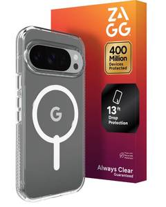 lot 16294 image: ZAGG Crystal Palace Snap Google Pixel 10 Pro XL Case �� Magnetic Slim Phone Case, Graphene Enhanced, 13ft Drop Protection, Anti-Yellowing, Anti-Scratch, Wireless Charging Compatible, Clear