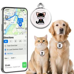 lot 16307 image: 2025 Smart GPS Tracker for Dogs, Mini Cat GPS Tracker, Positioning Smart Alarm Pet Tracker, Waterproof and Drop-Proof, Extra Long Battery Life of 365 Day, No Subscription