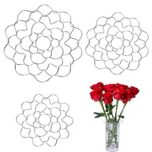 lot 16309 image: Loghohu 3 Pcs Flower Arrangement Holder, Flower Grid for Vase 456 Inch Stainless Steel Frog Flower Grid for Floral Plant Vase Stems Bouquets Plant Fixation (3 Sizes)