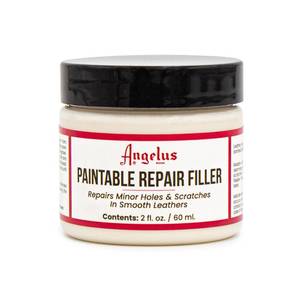 lot 16318 image: Angelus Leather Filler for Filling or Repairing Holes, Tears, Cracks, Scratches, for Leather Car Seats, Furniture, Shoes - Flexible  Made in USA - 2 fl oz