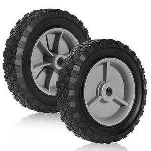 lot 16319 image: ZHIYUE TIRE 6 inch Heavy-Duty Rubber Wheels 2-Pack w12 Bore, 1-12 Wide, 100LB Capacity - Fits Oregon 72-106, Craftsman, MTD, Radio Flyer, BBQ Carts��Gray��