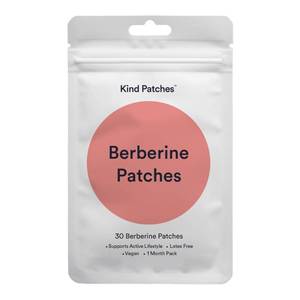 lot 16327 image: Kind Patches Berberine Patches with L Glutamine, Chromium, Pomegranate and Cinnamon - Vegan, Latex Free - 30 Count