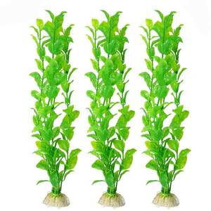 lot 16340 image: SunGrow Plastic Aquarium Plant Set, Resin Aquarium Decor, Tall Artificial Aquarium Fake Plants, Fish Tank Decorations for Tropical Fish, Plastic Plants for Goldfish, Fish Tank Accessories, 3 Pcs