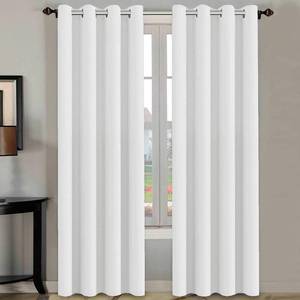 lot 16341 image: H.VERSAILTEX White Curtains 84 inches Long for Living Room Thermal Insulated Room Darkening Window Treatment Panels Drapes Light Reducing Curtains for Bedroom, 2 Panels, 52 W x 84 L, White