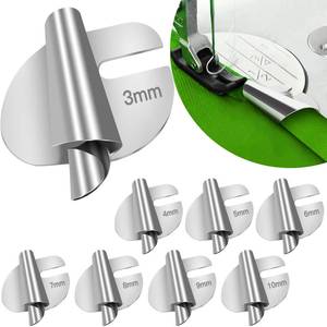 lot 16342 image: TOOVREN 8pcs Rolled Hem Presser Foot Sewing Rolled Hemmer Foot 3mm-10mm 8 Sizes Wide Hemmer Feet Set Seam Guide Universal Presser Feet Hemming for Sewing Machine Accessories and Tools