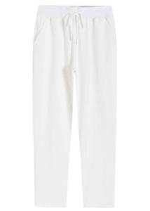 lot 16362 image: Weintee Womens Cotton Sweatpants with Pockets M White