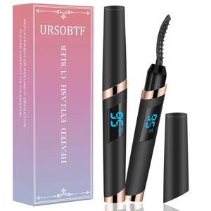lot 16376 image: Heated Eyelash Curler - Eyelash Curlers Heated 4 Temperature Modes Rechargeable Electric Eyelash Curler Pro Heated Lash Curler for Women with Eyelash Comb Heat up in 8s Anti-Burn Design (Black-2)