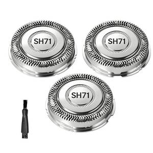 lot 18060 image: 3 PackSH7152 Replacement Heads Compatible with Philips Norelco Series 7000,New Upgraded SH7071 Compatibility Double Blades for norelco 7000 Replacement Heads