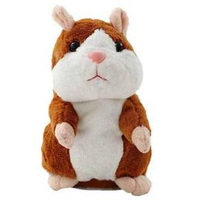 lot 18099 image: BestLand Plush Interactive Toys PRO Talking Hamster Repeats What You Say Electronic Pet Chatimals Mouse Buddy for Boy and Girl, 5.7 x 3 inches