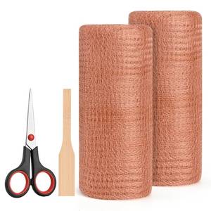 lot 19810 image: Copper Mesh Rodent Control Kit, 8 x 100 ft Pure Copper Wool Wire Mesh, Mouse & Rat Hole Filler, Rustproof Wire Mesh for Pest, Snail, Mice,Bird with Packing Stick and Scissors