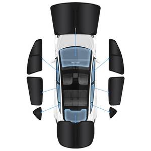 lot 19825 image: White Sunshade Roof for Tesla Model Y 2021-2025 (Not fit for Model Y Juniper) Accessories for Model Y Roof, 6-Layer Sun Shade Heat Insulation No Gap Keep Cool UV Ray Protection, Easy to Install