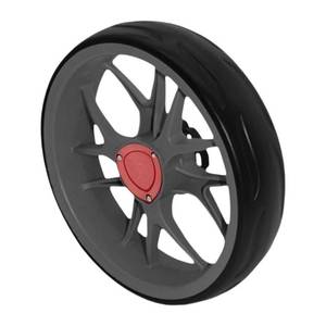 lot 19831 image: Yiju Push Pull Tire, Lightweight Quick Installation Replace Golf Push Cart Wheel, Black
