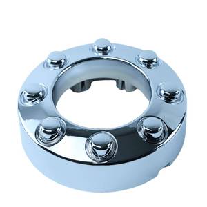 lot 19867 image: Fit 2005-2018 F250 F350 Chrome Open Center Wheel Hub Cap 4x4 Front