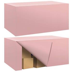 lot 19882 image: Ascoza 2 Pack Fitted Tablecloth for 6 Foot Rectangle Tables 72 x 30 Inch Dusty Pink Table Covers Water Resistant Polyester Table Cloth for Wedding, Parties,Display, Trade Show (Dusty Pink)