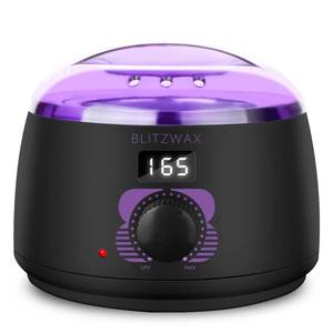 lot 19890 image: BLITZWAX Brazilian and Bikini Wax Pot for Women, Hard Waxing Warmer for Face, Legs and Body, At Home Hair Removal Machine, Beginner Friendly, Digital Fast Heating, 16oz Capacity