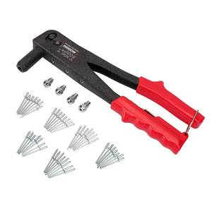lot 19895 image: Arrow Heavy Duty Riveter Kit, Professional Pop Rivet Gun with Assorted 120 Rivets