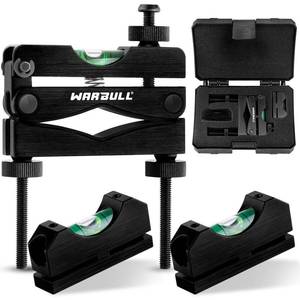 lot 20092 image: WarBull Scope Leveling Kit Universal, Magnetic Base High-Precision Clearer Level Bubble, Heavy-Duty Scope Mounting Kit, Scope Level Tool for Rifle Shotgun Frame Shooting Table with Storage Case -Black
