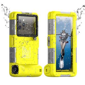 lot 20094 image: YNVYFI 2026 Underwater Snorkeling Diving Phone Case for Phone 171615141312Pro MaxGalaxy S26S25S24S23.(50ft15m) Professional Scuba Dive Waterproof Case Underwater Photo Video��Yellow��