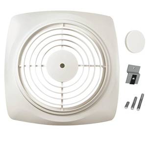 lot 20100 image: S97011919 Bathroom Exhaust Fan Cover (11.5� 11.5) Assembly Compatible with Broan Nutone WallCeiling Exhaust Fans, Compatible with Broan Nutone 505 503 507 509, 97011919 Grille and Knob Assembly