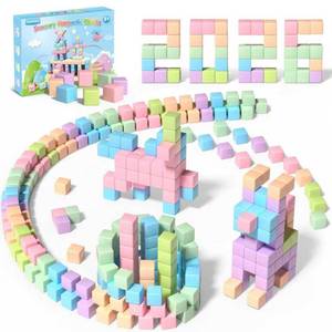 lot 20114 image: 30PCS Magnetic Blocks, Waterproof Building Blocks, Macaron Colors Cubes, Preschool Classroom Must Haves Sensory Autism Toys, STEM Kids Toys Christamas Present for Boys Girls ages 3 4 5 6 Year Old